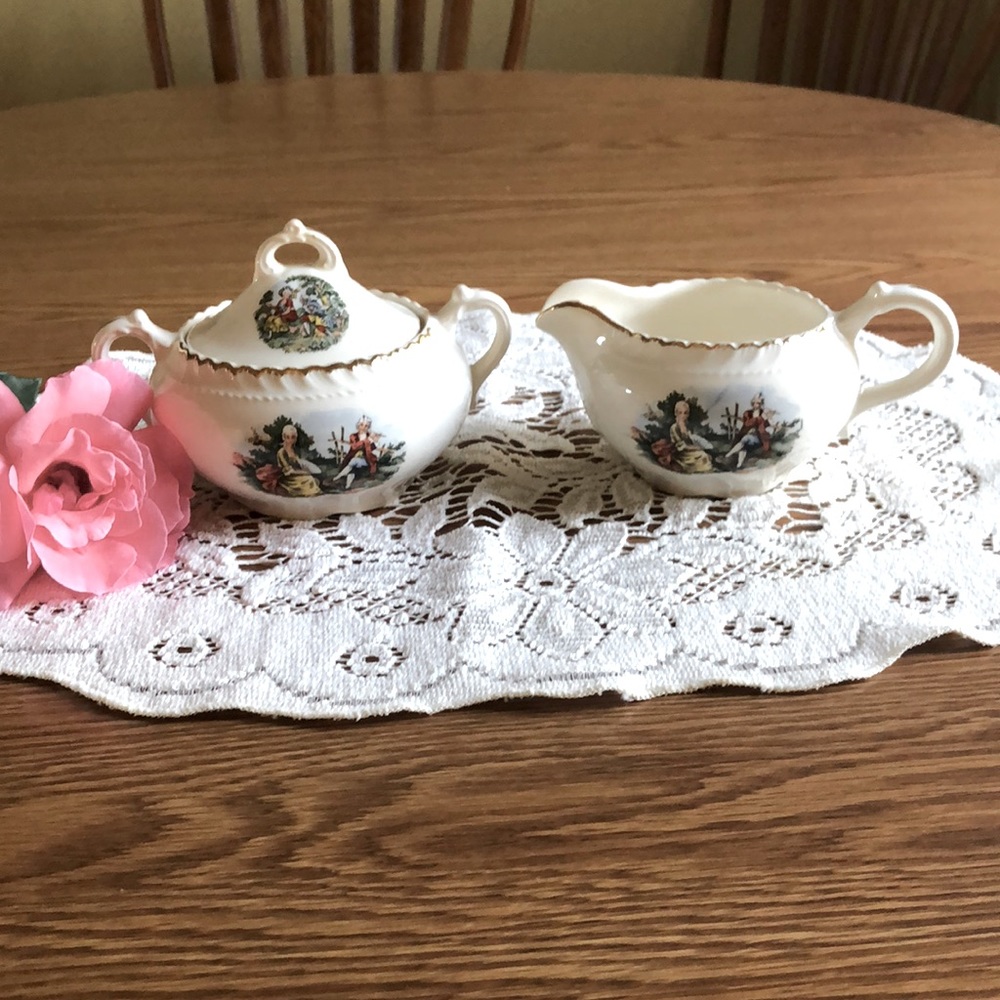 Vintage Victorian Sugar & Creamer